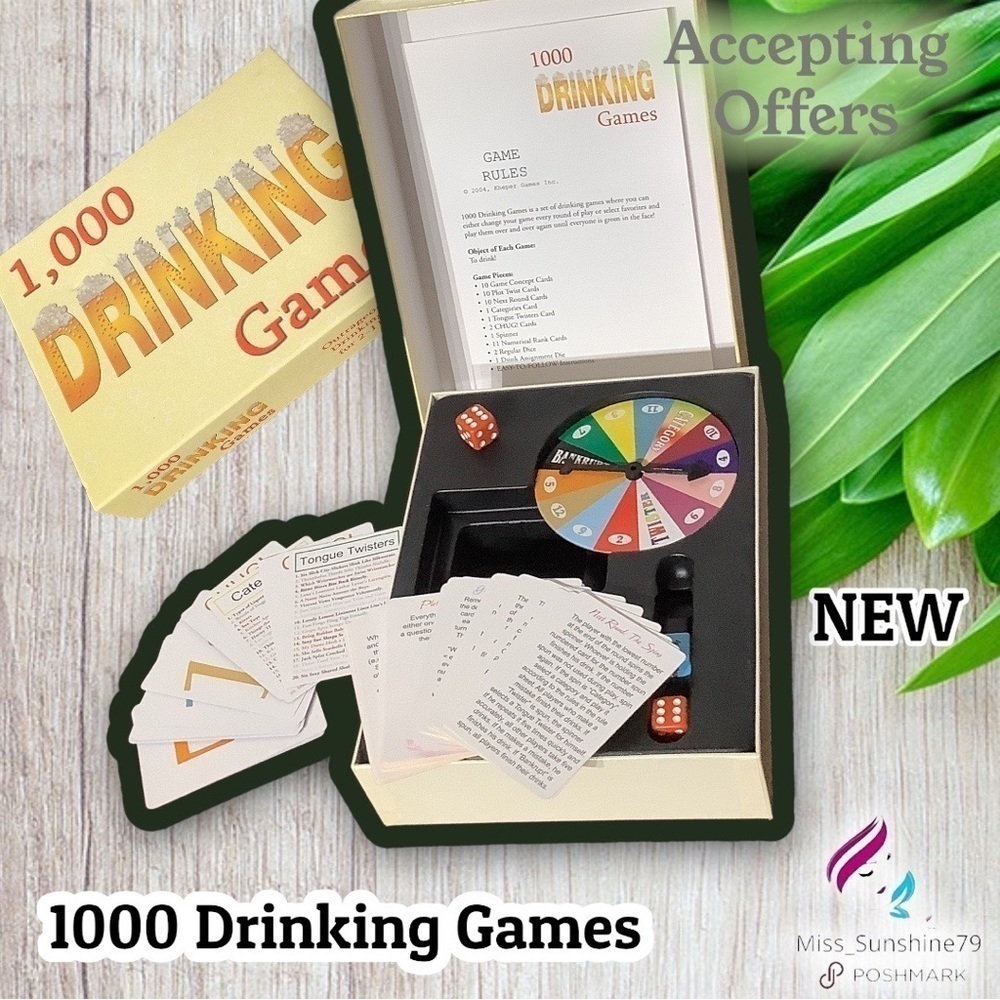 1000 Drinking Games - NEW - all in one box